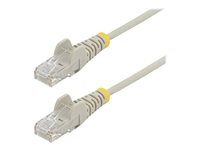 StarTech.com 3m Slim LSZH CAT6 Ethernet Cable, 10 Gigabit Snagless RJ45 100W PoE Patch Cord, CAT 6 10GbE UTP Network Cable w/Strain Relief, Grey, ETL, Low Smoke Zero Halogen - Category 6 - 28AWG (N6PAT300CMGRS) - Koblingskabel - RJ-45 (hann) til RJ-45 (hann) - 3 m - CAT 6 - uten hindringer - grå N6PAT300CMGRS