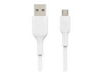 Belkin BOOST CHARGE - USB-kabel - Micro-USB type B (hann) til USB (hann) - 1 m - hvit CAB005BT1MWH