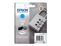 Epson 35 - 9.1 ml - cyan - original - blekkpatron - for WorkForce Pro WF-4720, WF-4720DWF, WF-4725DWF, WF-4730, WF-4730DTWF, WF-4740, WF-4740DTWF C13T35824010