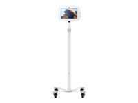 Compulocks Galaxy Tab A8 10.5" Space Enclosure Medical Rolling Cart Extended - Vogn - utvidbar - for nettbrett - leddarm, rullende - låsbar - medisinsk - metall, høyverdig aluminium - hvit - skjermstørrelse: 10.5" - for Samsung Galaxy Tab A8 (10.5 tommer) MCRSTDEXW105GA8SW