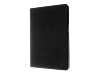 Insmat Exclusive - Lommebok for mobiltelefon - papir, kartong, lær, termoplast-polyuretan (TPU) - svart - for Samsung Galaxy Tab S9 FE+ 652-1295