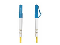 StarTech.com 10m (32.8ft) LC to SC (UPC) OS2 Single Mode Simplex Fiber Optic Cable, 9/125µm, Laser Optimized, 40G/100G, Bend Insensitive, Low Insertion Loss - LSZH Fiber Patch Cord (SPSMLCSC-OS2-10M) - Koblingskabel - LC/UPC-enkeltmodus (hann) til SC/UPC-enkeltmodus (hann) - 10 m - 10 m - 2 mm - fiberoptisk - simpleks - 9 / 125 micron - OS1/OS2 - halogenfri, passiv, toretnings - gul SPSMLCSC-OS2-10M