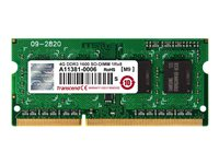 Transcend - DDR3 - modul - 4 GB - SO DIMM 204-pin - 1600 MHz / PC3-12800 - CL11 - 1.5 V - ikke-bufret - ikke-ECC - for Acer Aspire E1, Z1800; Veriton N4620G_Hc2377; Dell Inspiron 14 3437, 17R 7720 TS512MSK64V6H