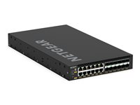 NETGEAR M4350 Series M4350-12X12F - Switch - L3 - Styrt - 12 x 1/2.5/5/10GBase-T + 12 x SFP+ - front til bakside-luftflyt - rackmonterbar XSM4324-100NES