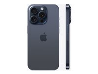 Apple iPhone 15 Pro - 5G smartphone - dobbelt-SIM / Internminne 1 TB - OLED-display - 6.1" - 2556 x 1179 piksler (120 Hz) - 3x bakkamera 48 MP, 12 MP, 12 MP - front camera 12 MP - blå titan MTVG3QN/A