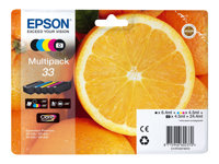 Epson 33 Multipack - 5-pack - 24.4 ml - svart, gul, cyan, magenta, fotosort - original - blister - blekkpatron - for Expression Premium XP-530, XP-540, XP-630, XP-635, XP-640, XP-645, XP-830, XP-900 C13T33374011