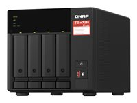 QNAP TS-473A - NAS-server - 4 brønner - 24 TB - SATA 6Gb/s - HDD 6 TB x 4 - RAID RAID 0, 1, 5, 6, 10, JBOD - RAM 8 GB - 2.5 Gigabit Ethernet - iSCSI støtte TS-473A-8G + HDWG460UZSVA