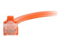 C2G Cat5e Booted Unshielded (UTP) Network Patch Cable - Koblingskabel - RJ-45 (hann) til RJ-45 (hann) - 50 cm - UTP - CAT 5e - formstøpt, uten hindringer, flertrådet - oransje 83602