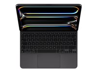 Apple Magic Keyboard - Tastatur og folioveske - med styrepute - bakbelysning - Apple Smart connector - QWERTZ - Tysk - svart - for Apple 13-inch iPad Pro M4 Wi-Fi, M4 Wi-Fi + Cellular MWR53D/A