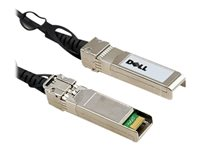 Dell 40GbE Passive Copper Direct Attach Cable - Nettverkskabel - QSFP+ til QSFP+ - 3 m - for Networking C9010, S6010; PowerEdge C6420; PowerSwitch S4112, S5212; Networking S4048 470-AAWN