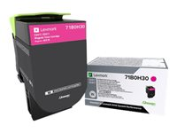 Lexmark X417 - Høy ytelse - magenta - original - tonerpatron LCCP - for Lexmark CS417dn, CS517de, CX417de, CX517de 71B0H30