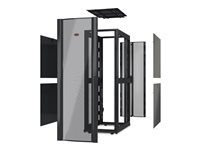 APC NetShelter SX Deep Enclosure Without Sides - Rack skap - svart - 42U - 19" AR3100X609