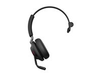 Jabra Evolve2 65 MS Mono - Hodesett - on-ear - konvertibel - Bluetooth - trådløs - USB-A - lydisolerende - svart - med ladestativ - Certified for Microsoft Teams 26599-899-989