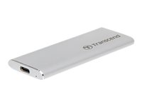 Transcend ESD260C - SSD - 1 TB - ekstern (bærbar) - USB 3.1 Gen 2 - sølv TS1TESD260C