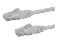 StarTech.com 7m CAT6 Ethernet Cable, 10 Gigabit Snagless RJ45 650MHz 100W PoE Patch Cord, CAT 6 10GbE UTP Network Cable w/Strain Relief, White, Fluke Tested/Wiring is UL Certified/TIA - Category 6 - 24AWG (N6PATC7MWH) - Koblingskabel - RJ-45 (hann) til RJ-45 (hann) - 7 m - UTP - CAT 6 - uten hindringer - hvit N6PATC7MWH