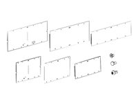 APC HyperPod Frame 4ft Aisle End Panel - Rack-monteringssett FS-FM-4005-B