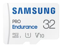 Samsung PRO Endurance MB-MJ32KA - Flashminnekort (microSDHC til SD-adapter inkludert) - 32 GB - Video Class V10 / UHS-I U1 / Class10 - microSDHC UHS-I - hvit MB-MJ32KA/EU