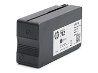 HP 712 - 80 ml - svart - original - DesignJet - blekkpatron - for DesignJet Studio, T210, T230, T250, T630, T650 3ED71A