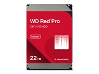WD Red Pro WD221KFGX - Harddisk - 22 TB - intern - 3.5" - SATA 6Gb/s - 7200 rpm - buffer: 512 MB WD221KFGX