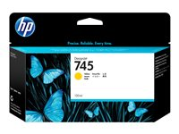 HP 745 - 130 ml - gul - original - DesignJet - blekkpatron - for DesignJet Z2600 PostScript, Z5600 PostScript F9J96A