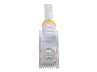 StarTech.com 0.5m White Cat5e / Cat 5 Snagless Ethernet Patch Cable 0.5 m - Koblingskabel - RJ-45 (hann) til RJ-45 (hann) - 50 cm - UTP - CAT 5e - flertrådet, uten hindringer - hvit 45PAT50CMWH