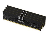 Kingston FURY Renegade Pro - DDR5 - sett - 128 GB: 4 x 32 GB - DIMM 288-pin - 5600 MHz / PC5-44800 - CL28 - 1.35 V - registrert - on-die ECC - svart KF556R28RBE2K4-128