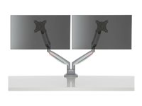 Kensington SmartFit One-Touch Dual Monitor Arm - Monteringssett - justerbar arm - for 2 skjermer - metall - sølvgrå - skjermstørrelse: 13"-32" - C-klemme, malje, skrivebordsmonterbar K55471EU