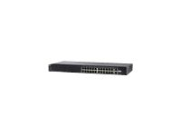 Cisco 250 Series SF250-24P - Switch - smart - 24 x 10/100 (PoE+) + 2 x kombo-Gigabit SFP - rackmonterbar - PoE+ (185 W) - gjenfabrikert SF250-24P-K9-UK-RF