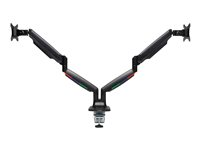 Kensington SmartFit One-Touch Height Adjustable Dual Monitor Arm - Monteringssett - justerbar arm - for 2 skjermer - aluminium, plastikk, stål - skjermstørrelse: 13"-34" - C-klemme, malje, skrivebordsmonterbar K59601WW