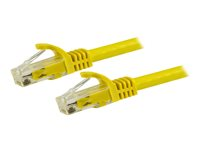 StarTech.com 15m CAT6 Ethernet Cable, 10 Gigabit Snagless RJ45 650MHz 100W PoE Patch Cord, CAT 6 10GbE UTP Network Cable w/Strain Relief, Yellow, Wiring is UL Certified/TIA - Category 6 - 24AWG (N6PATC15MYL) - Koblingskabel - RJ-45 (hann) til RJ-45 (hann) - 15 m - UTP - CAT 6 - formstøpt, uten hindringer - gul N6PATC15MYL