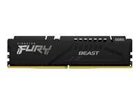 Kingston FURY Beast - DDR5 - modul - 32 GB - DIMM 288-pin - 6000 MHz / PC5-48000 - CL36 - 1.35 V - ikke-bufret - on-die ECC - svart KF560C36BBE-32