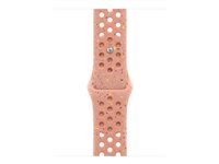 Apple Nike - Bånd for smart armbåndsur - 42mm - S/M-størrelse - alpenglow rosa - for Watch Hermès Series 7, Hermès Series 9, SE 3, Series 10, Series 11, Series 8, Series 9 MGAQ4ZM/A
