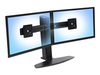 Ergotron Neo-Flex - Stativ - for 2 LCD-skjermer - svart - skjermstørrelse: inntil 24" 4ZE0H15363