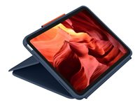 Logitech Rugged Combo 4 - Tastatur og folioveske - Apple Smart connector - QWERTY - Pan Nordic - klassisk blå - for Apple 10.9-inch iPad (10. generasjon); iPad A16 Wi-Fi, A16 Wi-Fi + Cellular 920-011196