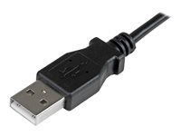 StarTech.com 2m 6 ft Micro-USB Charge-and-Sync Cable - Right-Angle Micro-USB - M/M - USB to Micro USB Charging Cable - 24 AWG (USBAUB2MRA) - USB-kabel - Micro-USB type B (hann) til USB (hann) - USB 2.0 - 2 m - formstøpt, rettvinklet kontakt - svart - for P/N: USB2PCARBK, USB2PCARBKS, USBEXTAA10BK, USBEXTAA6BK, USBLT2PCARW, USBUB2PCARB USBAUB2MRA