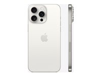 Apple iPhone 15 Pro Max - 5G smartphone - dobbelt-SIM / Internminne 256 GB - OLED-display - 6.7" - 2796 x 1290 pixels (120 Hz) - 3x bakkamera 48 MP, 12 MP, 12 MP - front camera 12 MP - hvit titan MU783QN/A