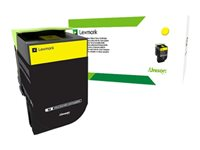 Lexmark - Gul - original - tonerpatron - for Lexmark CX410de, CX410dte, CX410e, CX510de, CX510dhe, CX510dthe 80C2HYE