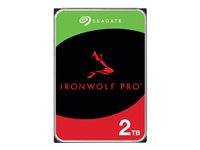 Seagate IronWolf Pro ST2000NT001 - Harddisk - 2 TB - intern - 3.5" - SATA 6Gb/s - 7200 rpm - buffer: 256 MB - med 3-års Seagate Rescue Data Recovery ST2000NT001