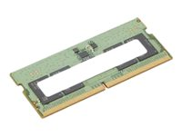 ThinkPad - DDR5 - modul - 8 GB - SO DIMM 262-pin - 4800 MHz / PC5-38400 - Campus - grønn - for ThinkPad T15p Gen 3 21DA, 21DB 4X71K08906