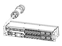 Eaton ePDU G3 Metered Input - Strømfordelerenhet (kan monteres i rack) - AC 230 V - 3-faset - Ethernet 10/100, RS-232 - inngang: IEC 60309 32A - utgangskontakter: 16 (power IEC 60320 C13, IEC 60320 C19) - 2U - 3 m kabel EMIH06