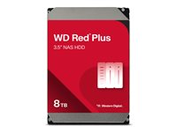 WD Red Plus WD80EFPX - Harddisk - 8 TB - intern - 3.5" - SATA 6Gb/s - 5640 rpm - buffer: 256 MB WD80EFPX