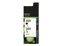HP 300 - 2-pack - svart, farge (cyan, magenta, gul) - original - blekkpatron - for Deskjet F4210, F4213, F4230, F4235, F4250, F4273, F4274, F4275, F4283, F4288, F4292, F4293 CN637EE#301