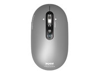 PORT Connect Professional PURE - Mus - ladbar - optisk - 4 knapper - trådløs - 2.4 GHz, Bluetooth - USB trådløs mottaker 910009