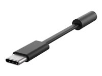 Microsoft Surface Audio Adapter - USB-C til hodetelefons-jakkadapter - 24 pin USB-C hann til mini-phone stereo 3.5 mm hunn - svart LKZ-00003