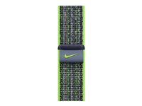 Apple Nike - Sløyfe for smart armbåndsur - 41 mm - 130 - 190 mm - bright green/blue MTL03ZM/A