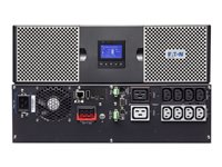 Eaton 9PX 3000i RT2U Netpack - UPS (rackmonterbar/ekstern) - AC 200/208/220/230/240 V - 3000 watt - 3000 VA - enkeltfase - RS-232, USB, Ethernet 10/100/1000 - utgangskontakter: 10 - PFC - 2U 9PX3000IRTN