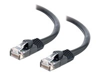 C2G Cat5e Booted Unshielded (UTP) Network Patch Cable - Koblingskabel - RJ-45 (hann) til RJ-45 (hann) - 20 m - UTP - CAT 5e - formstøpt, uten hindringer, flertrådet - svart 83189