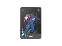Seagate Game Drive for PS4 STGD2000206 - Marvel Avengers Limited Edition - Cap - harddisk - 2 TB - ekstern (bærbar) - USB 3.0 - metallgrå - for Sony PlayStation 4 STGD2000206
