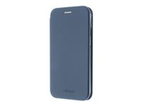 Insmat - Lommebok for mobiltelefon - polyuretan, termoplast-polyuretan (TPU), kartong+papir+aluminiumsfolie - elektrisk blå - for Apple iPhone 13 650-3022