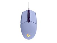 Logitech Gaming Mouse G203 LIGHTSYNC - Mus - optisk - 6 knapper - kablet - USB - lilla - for Komplett Epic Gaming PC a125 910-005853